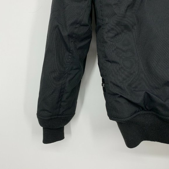 Alpha Industries N-3b Alpine Parka Mens Black Faux Fur Hooded Button Front - Picture 11 of 12